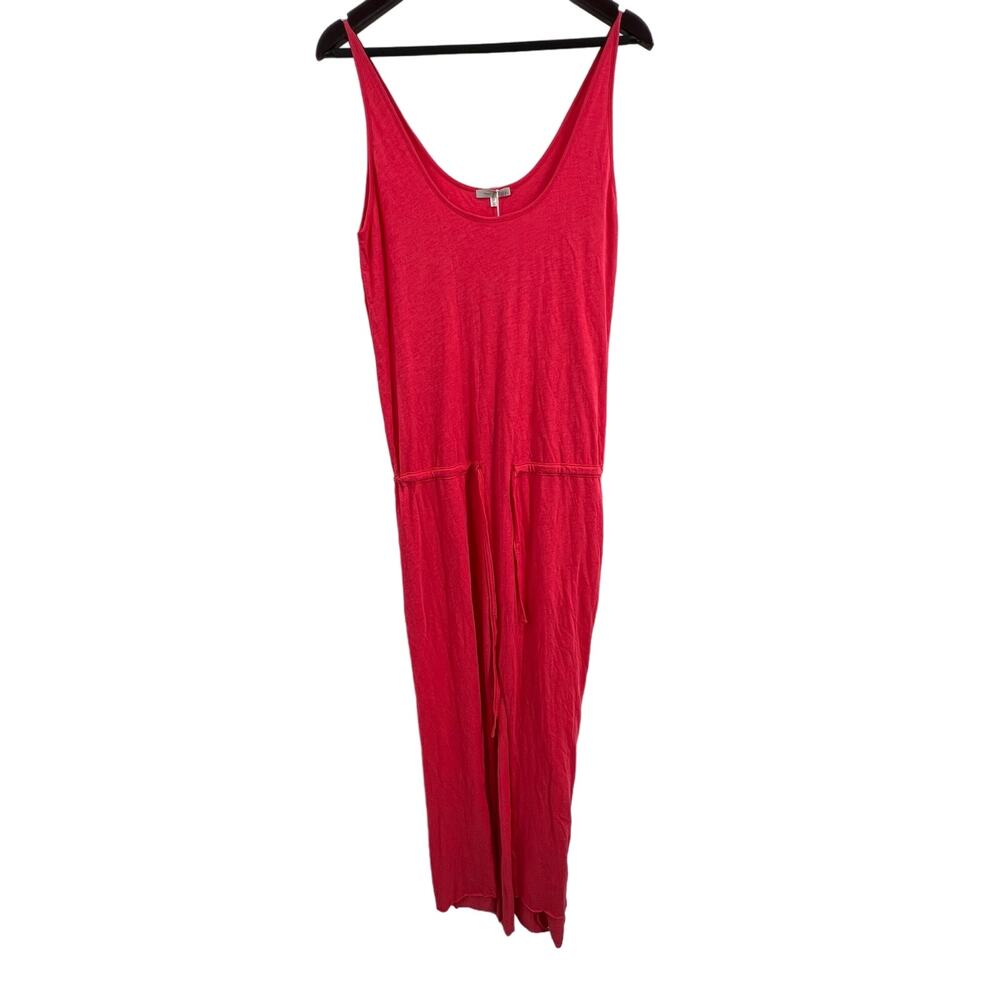 Skin Red / Pink Jersey Maxi Dress Sleeveless Size Medium New